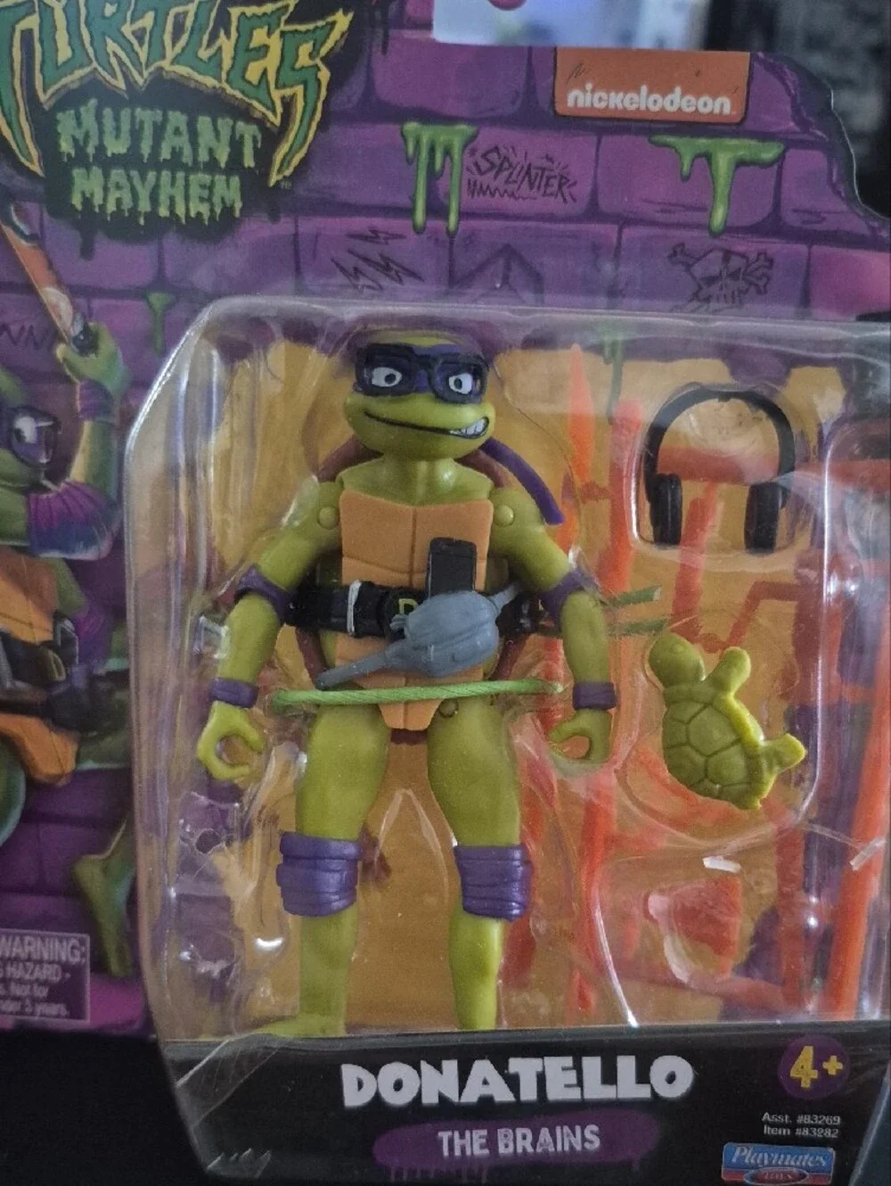 Nickelodeon Donatello Turtle Action Figure - Green & Purple